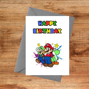 Super Mario Birthday Card Gamer - Il 300x300.5362823081 3h6h 