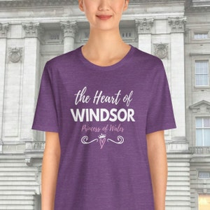 Kate Middleton Tshirt Heart of Windsor tee Team Wales british royals English royalty gift Princess of Wales tee shirt team sussex catherine