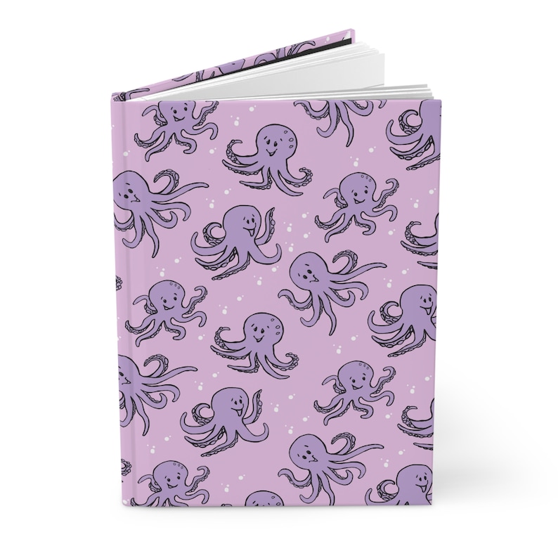 Octopus Notebook Writing Journal, Octopus Notebook, Sea Life Blank Journal, Squid ...