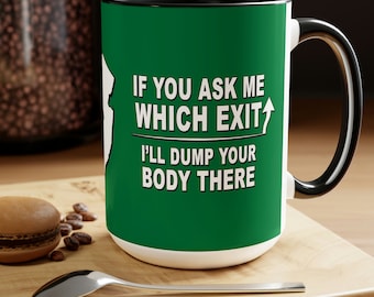 funny gift for him NJ mug large new jersey gift snarky mug best selling coffee mug Which Exit coffee mug Jersey Girl NJ shore gift for her