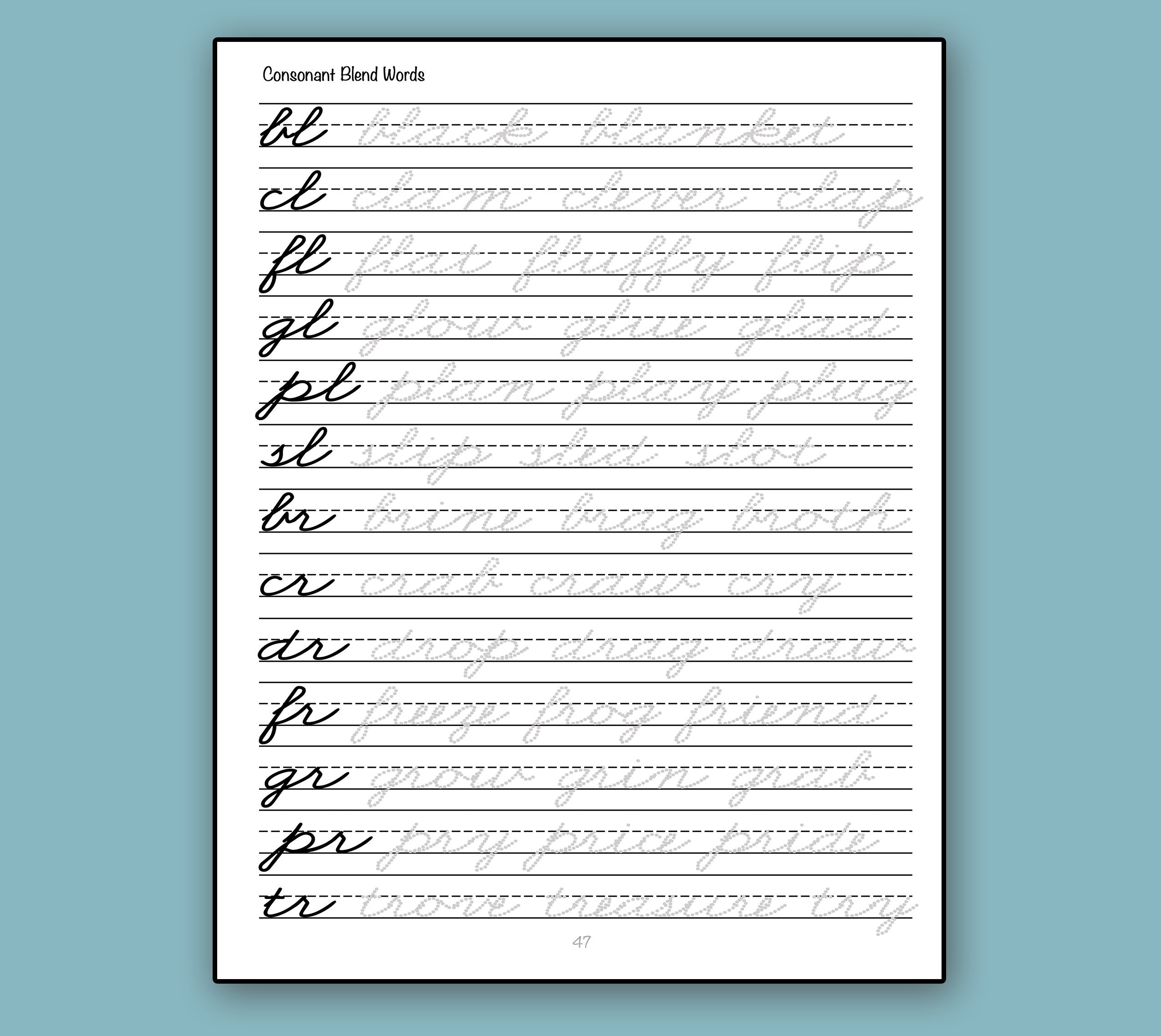 Mermaid Cursive Handwriting Workbook Teacher Gift for Kids - Etsy