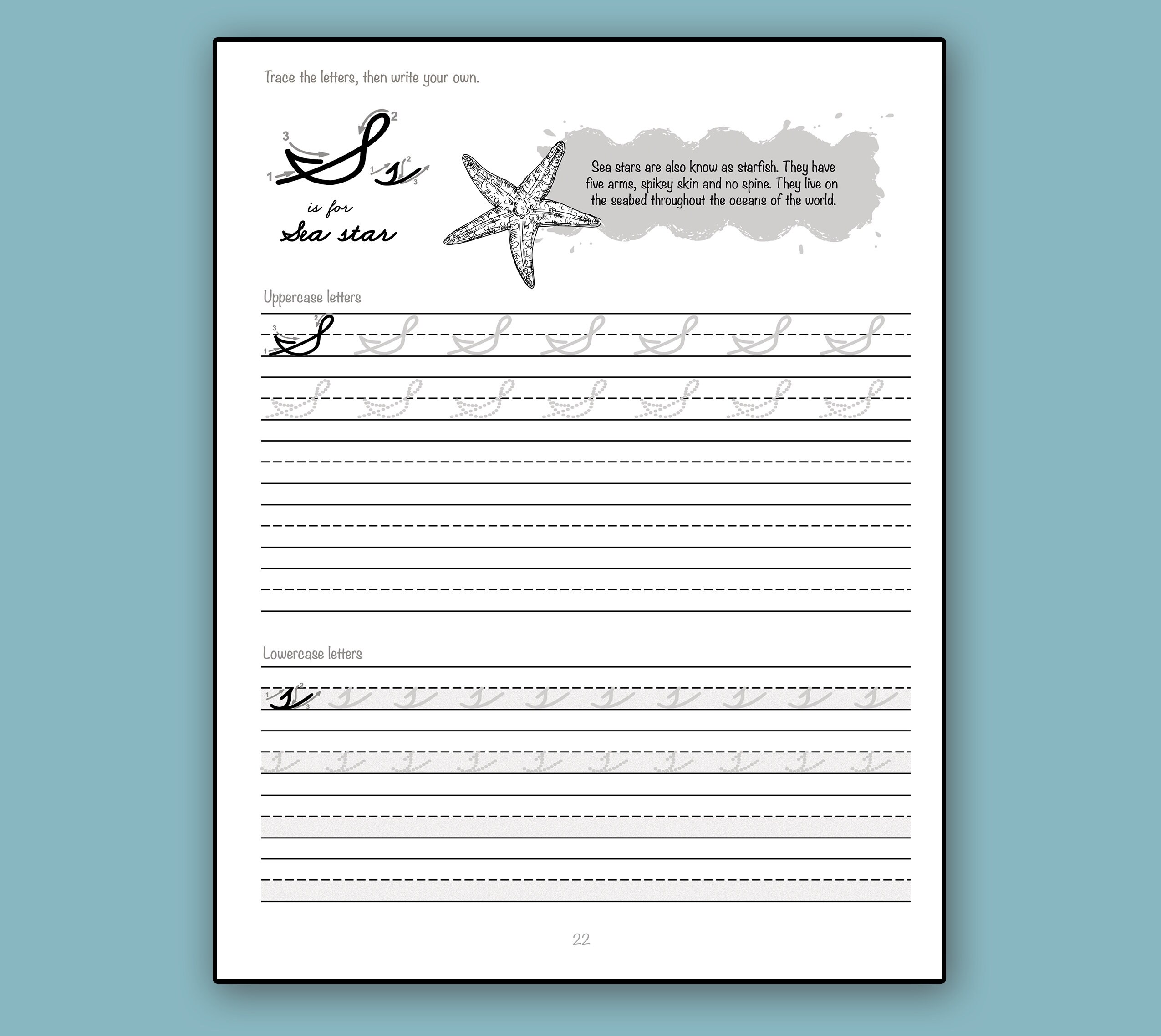 Mermaid Cursive Handwriting Workbook Teacher Gift for Kids - Etsy