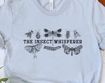 Insect Whisperer T-Shirt: Funny Bug Lover Gift, Vintage Insect Illustrations