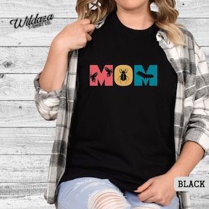 Bug Mom Insektenliebhaber Shirt, Geschenke für Entomologie-Enthusiasten, Geschenk für Käfer Liebhaber Mama, Insektenliebhaber Shirt, Insekten Mama Shirt