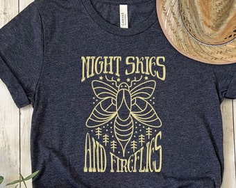 T-shirt Night Skies & Fireflies: zomercadeau entomologie