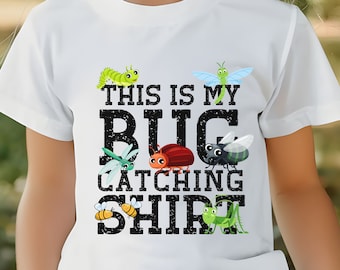This Is My Bug Catching-shirt T-shirt voor kinderen en peuters, Bug Loving Kid Gifts