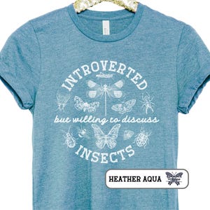 Introverted But Willing to Discuss Insects Vintage Art Bug T-Shirt, Gift for Insect Lovers, Entomology Enthusiast T-Shirt