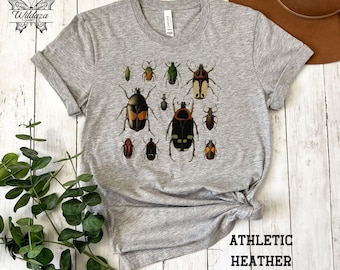Camiseta vintage de escarabajos: regalo para amantes de los insectos, diseño entomológico