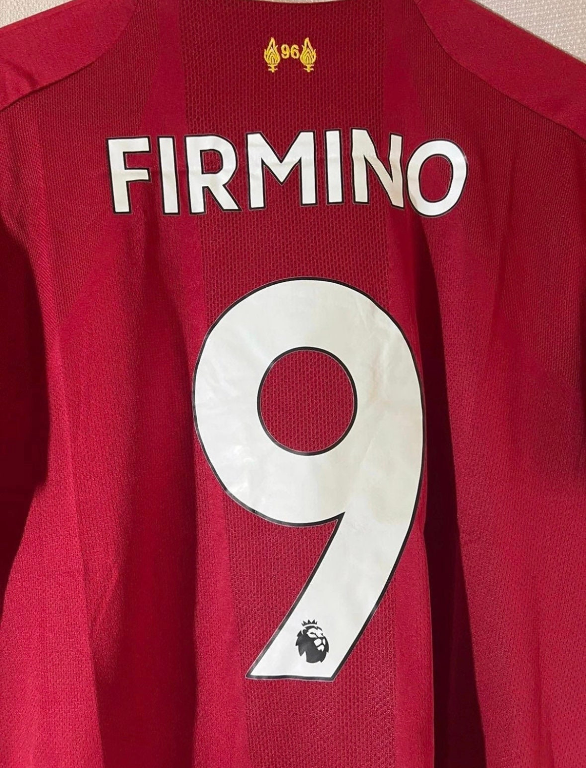 New Balance Liverpool Home Jersey Red Firmino Size XXL Bob
