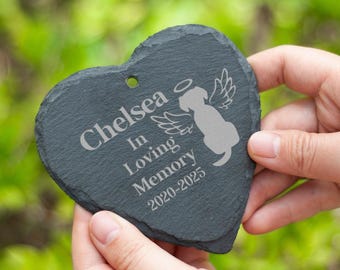Personalized Dog Memorial Garden Stone, Custom Pet Memorial Garden Stone,Pet Remembrance Gift,Honor Your Beloved Cat or Dog,Pet Grave Marker