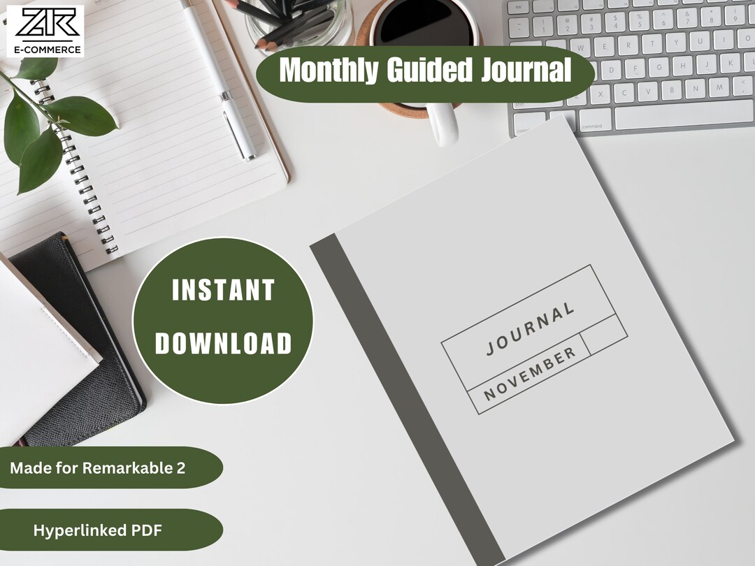 Digital Daily Journal Series for Remarkable 2 Hyperlinked PDF Guided ...