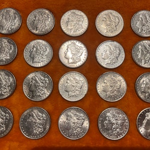 The “One of Each” WITH 1 au, bu, or ms quality Morgan Silver Dollar: RARE and Highly Collectible Coins
