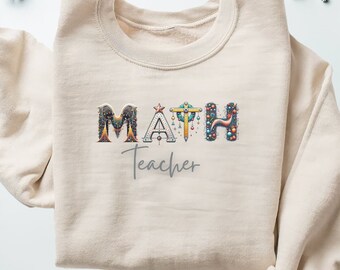 Math Teacher Shirt, Math Design Sweatshirt, Funny Algebra Gift, Cute Teacher Apparel, Math Humor Tee, Comfort Fit, Unique Educator Gift