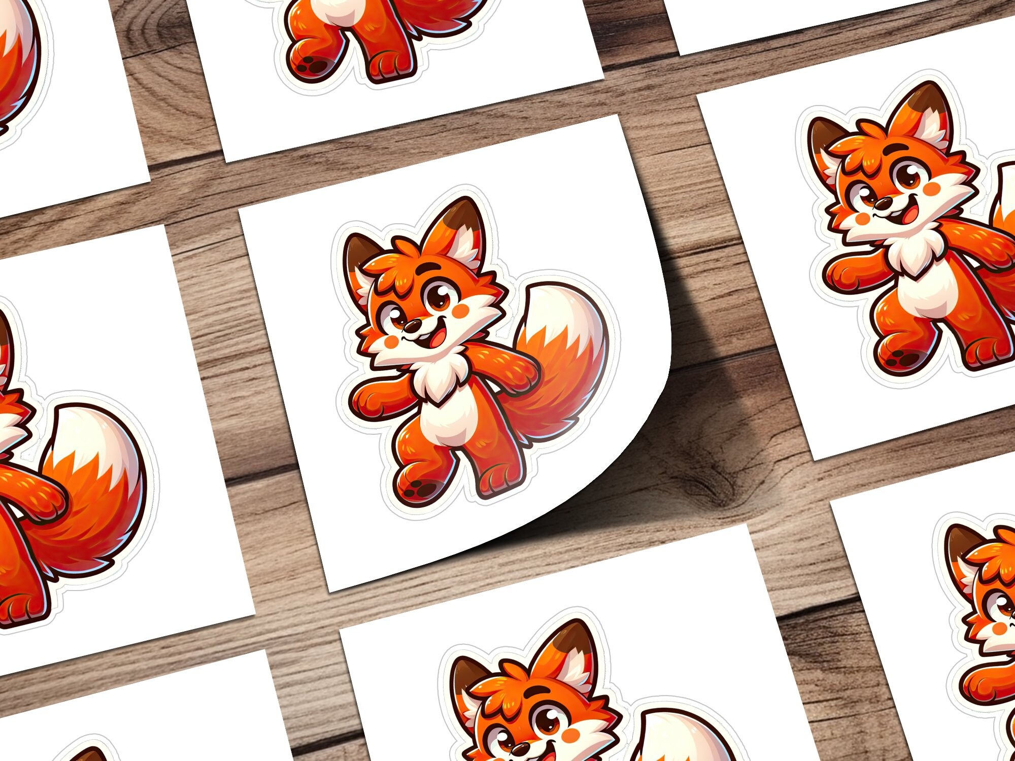 Fur Sticker Furry Fox Sticker Design, Custom Furry Fox Stickers, Personalized Furry ...