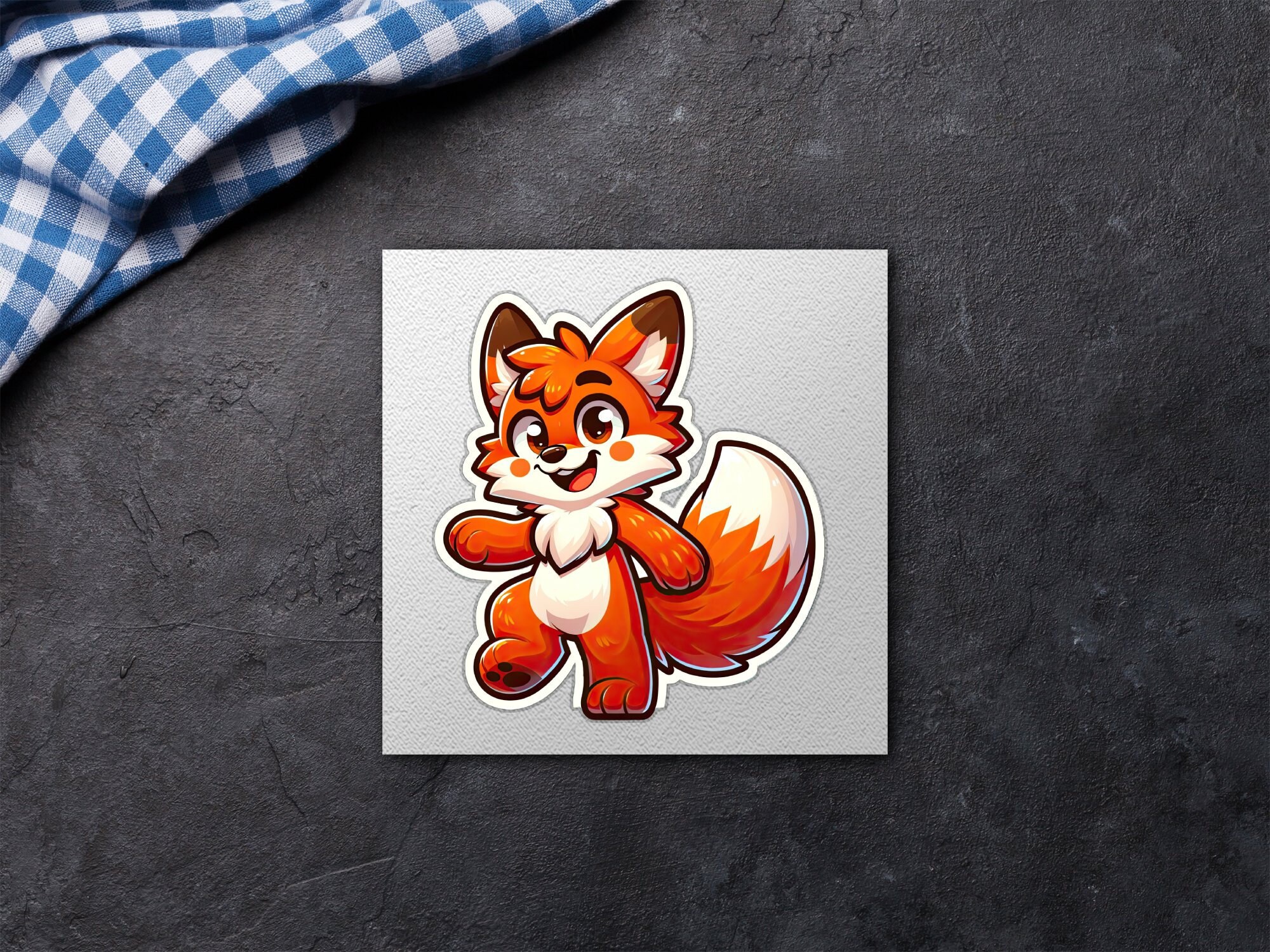 Fur Sticker Furry Fox Sticker Design, Custom Furry Fox Stickers, Personalized Furry ...