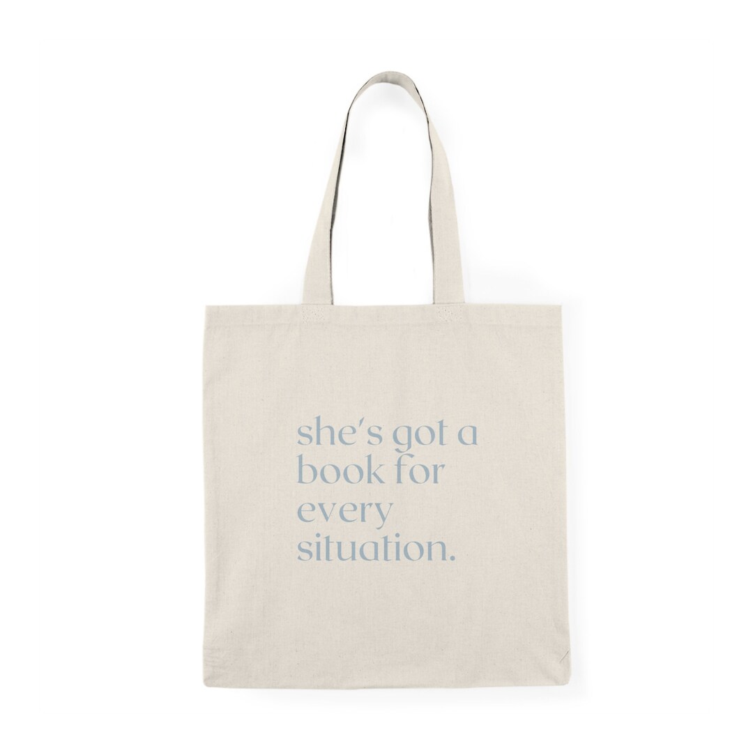 CD 2025 Butterfly Book Tote Blue White Canvas