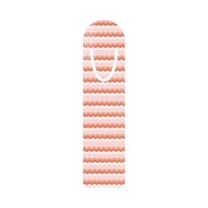 Segnalibro, segnalibro a zig zag rosa e arancione per amanti dei libri, accessori per la lettura, regalo per topi di biblioteca, regalo letterario, segnalibro unico per le pagine dei libri