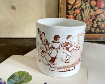 Rare Antique Staffordshire Football Childs Cup