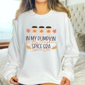 Pumpkin Spice Sweatshirt Pumpkin Spice Shirt Halloween Sweatshirt Halloween Crew Neck Fall Coffee Shirt Fall Sweatshirt Fall Crewneck