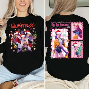 Kpop Xmas Sweater, Merry Xmas Jumper, Xmas Holiday Sweater, Kpop Huntrix Xmas Sweater, Kpop Demon Xmas Jumper, Santa Kpop Xmas Jumper2192