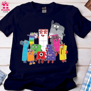 Number Blocks Tshirt, Bundle Number Tshirt, Mathematics Shirt, Girls Number Day Tshirt, Cartoon Tshirt, Gifts Toddler Tshirt, Kids Tee, 5911