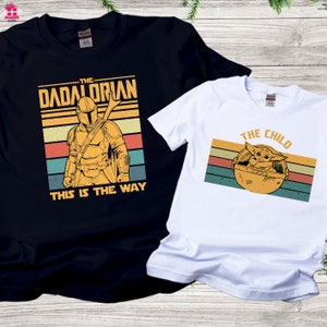 Dadalorian And The Child Tshirts, Father&#39;s Day Tshirt, Dadalorian And Child Matching Shirt, Gift For Dad, Dad and Baby Matching Shirts, 3620