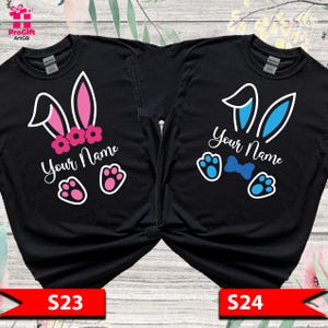 Easter Bunny Tee, Easter Family Matching Shirt, Easter Rabbit Children&#39;s T-shirt, Personalized Easter Tee, Easter 2025 Shirt, Bunny Tee, S23