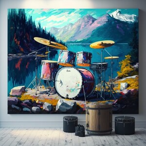 Drums, Drums Art,  Drums Digital Art, Music, Instruments, Musical Instrument, Music Art, Music Digital Art, Wall Art, Digital Wall Art