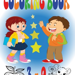 Fun and Easy Coloring Book for Kids: Cute Animals, Fruits and Veggies,Printable and Digital Coloring Book for Kids,PDF