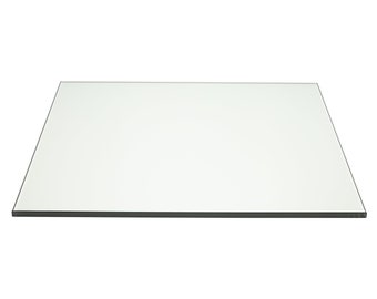 Pro Custom Cut - Square Glass Table Top with Flat Polish Edge