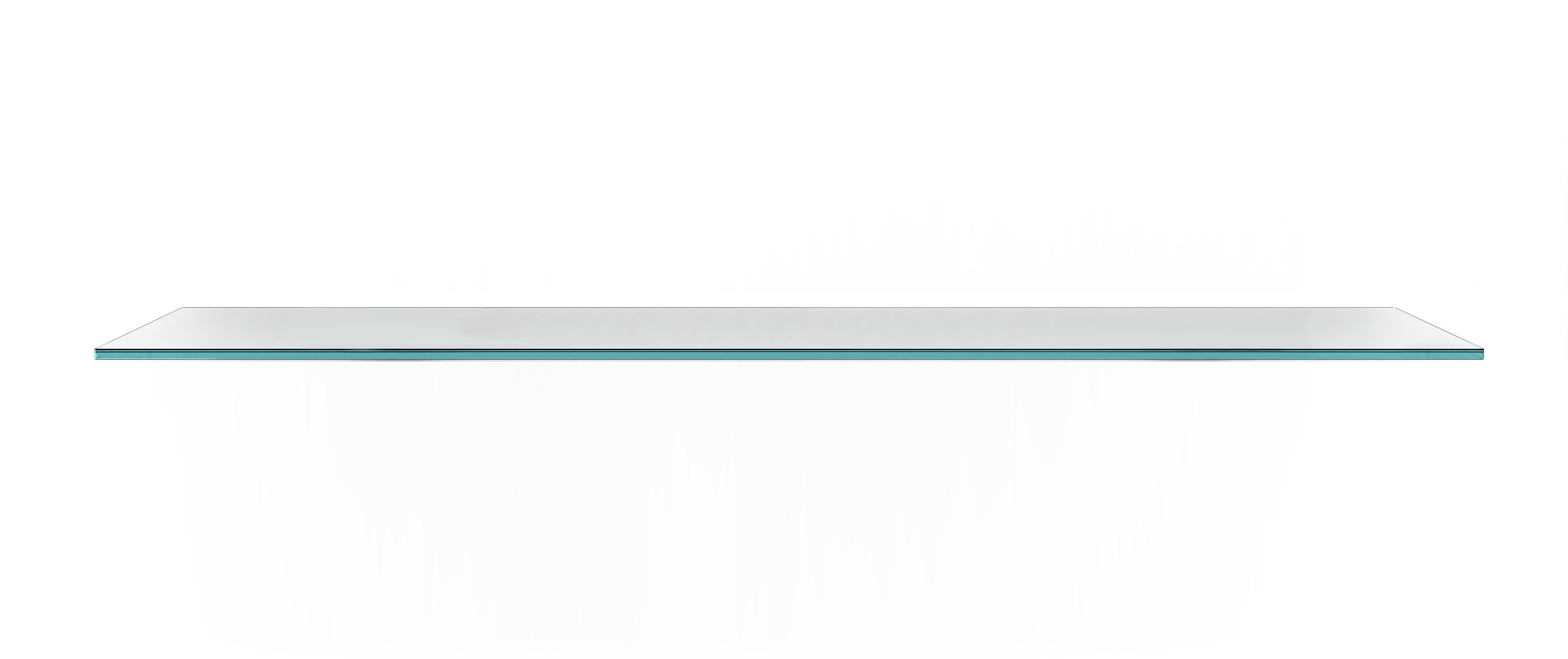 Glass Shelves Only Clear Tempered Glass With Polished Flat Edges