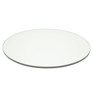 Pro Custom Cut - Round Glass Table Top with Flat Polish Edge