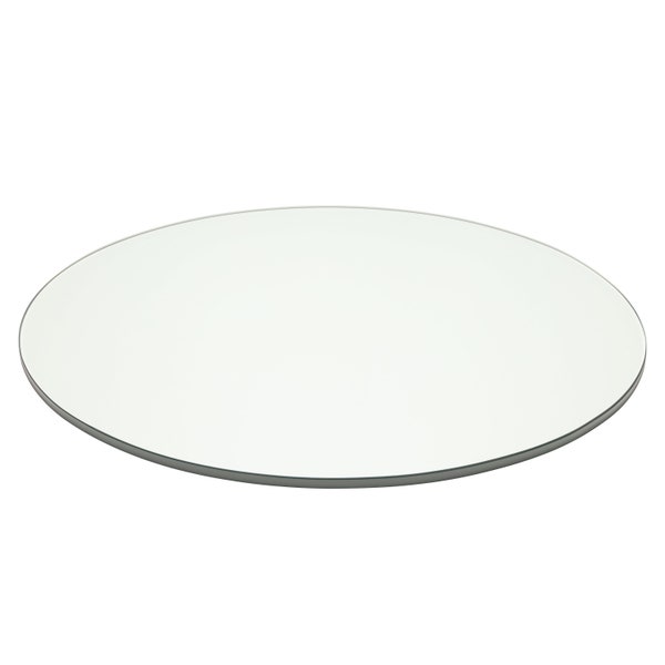 Pro Custom Cut - Round Glass Table Top with Flat Polish Edge