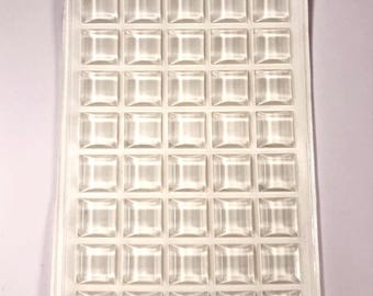 Clear Bumpons, Self-Adhesive Protective Bumpers, Set of 40