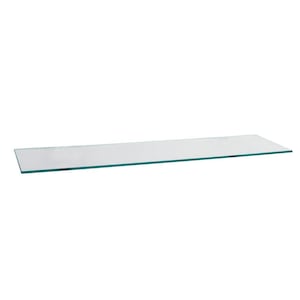 Glass Shelves Only - Clear Tempered Glass with Polished Flat Edges - Perfect for Floating Shelves
