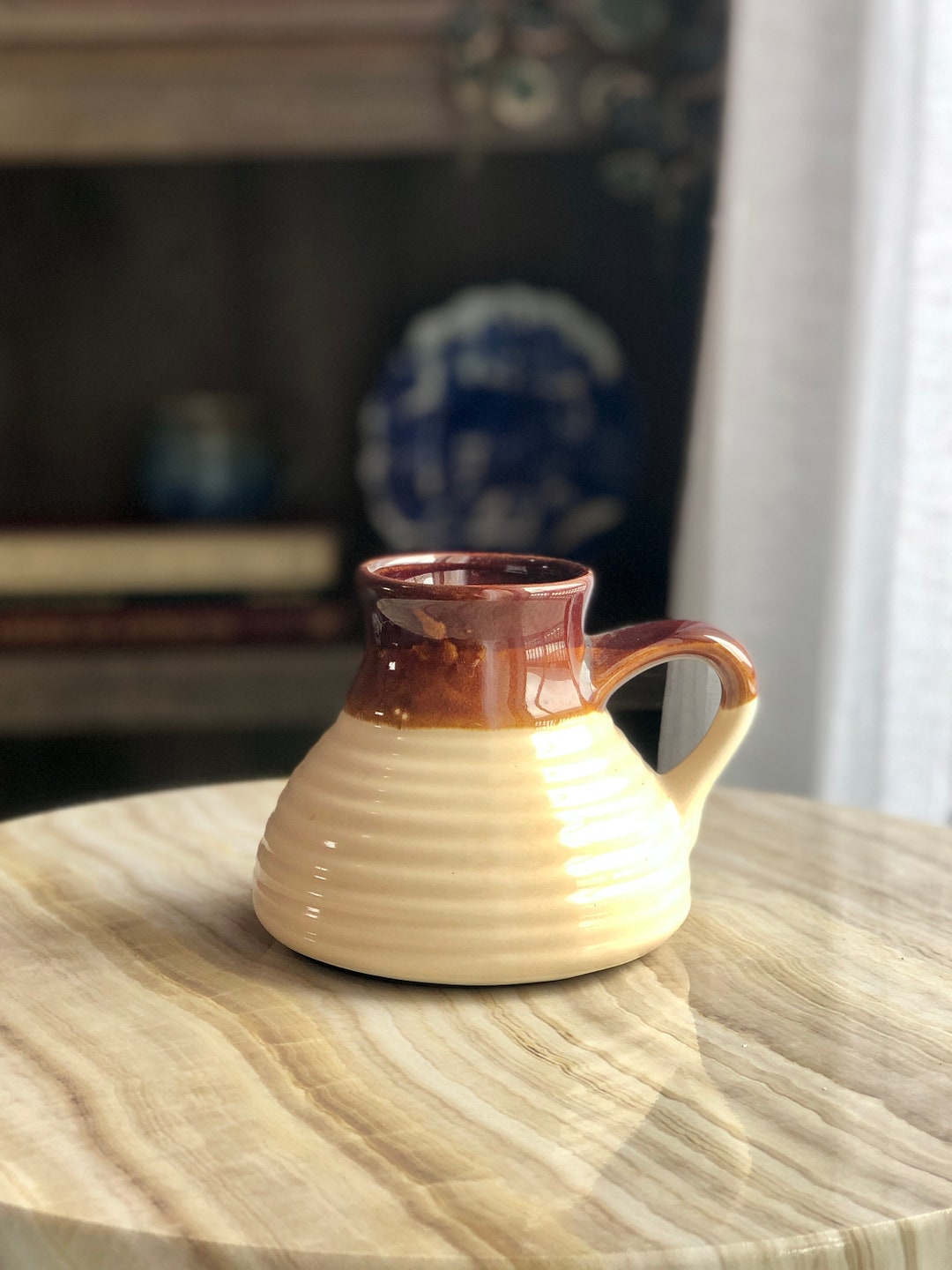 Vintage Ceramic Nospill Coffee Mug 1970's Etsy