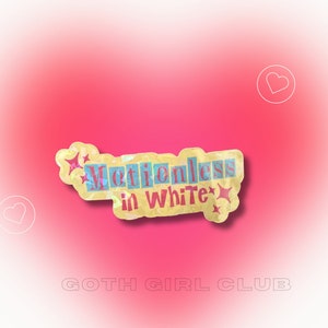 Motionless in White Cutsie Band Stickers- Yellow, Pink, and Blue Sparkly Holographic Sticker- Two Sizes