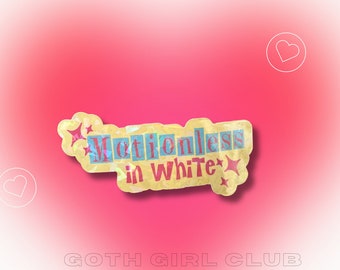 Motionless in White Cutsie Band Stickers- Yellow, Pink, and Blue Sparkly Holographic Sticker- Two Sizes