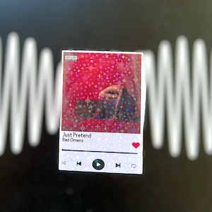 CUSTOM Spotify Holographic Stickers- Your Favorite Song to gift or keep, make it custom how you like it.