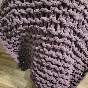 Cozy Chunky Knitted Blanket