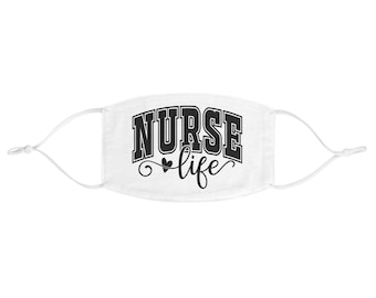 Nurse Life fabric face mask | Medical Staff Mask, Adjustable Ear Loops