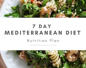 Mediterranean Diet Meal Plan | Heart-Healthy Recipes | High-Fiber, Anti-Inflammatory | Egg-Free, Soy-Free, Sugar-Free | Omega-3 & Olive Oil