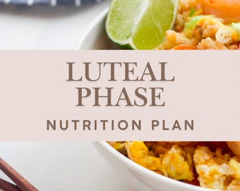 Luteal Phase Nutrition Plan, Cycle Syncing Support (Digital Download)