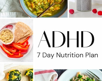 ADHD-Friendly Meal Plan | Brain-Boosting Make-Ahead Recipes | High-Protein, Low-Glycemic, Dairy-Free & Sugar-Free Diet