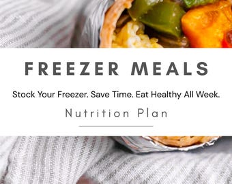 3-Hour Freezer Meal Prep Plan | 11 Freezer-Friendly Meals & Snacks | Low-Glycemic, High-Protein, Dairy and Gluten-Free