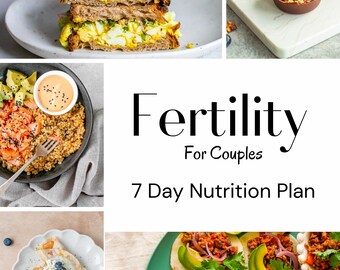 Fertility Meal Plan For Two, Balanced Nutrition, 7-Day Support (Digital Download)