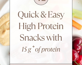 Quick & Easy High-Protein Snacks | Minimal Ingredients | Simple Healthy Nutrition for Busy Women