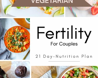 21 Day Fertility-Boosting Vegetarian Meal Plan for Couples (Digital Download)