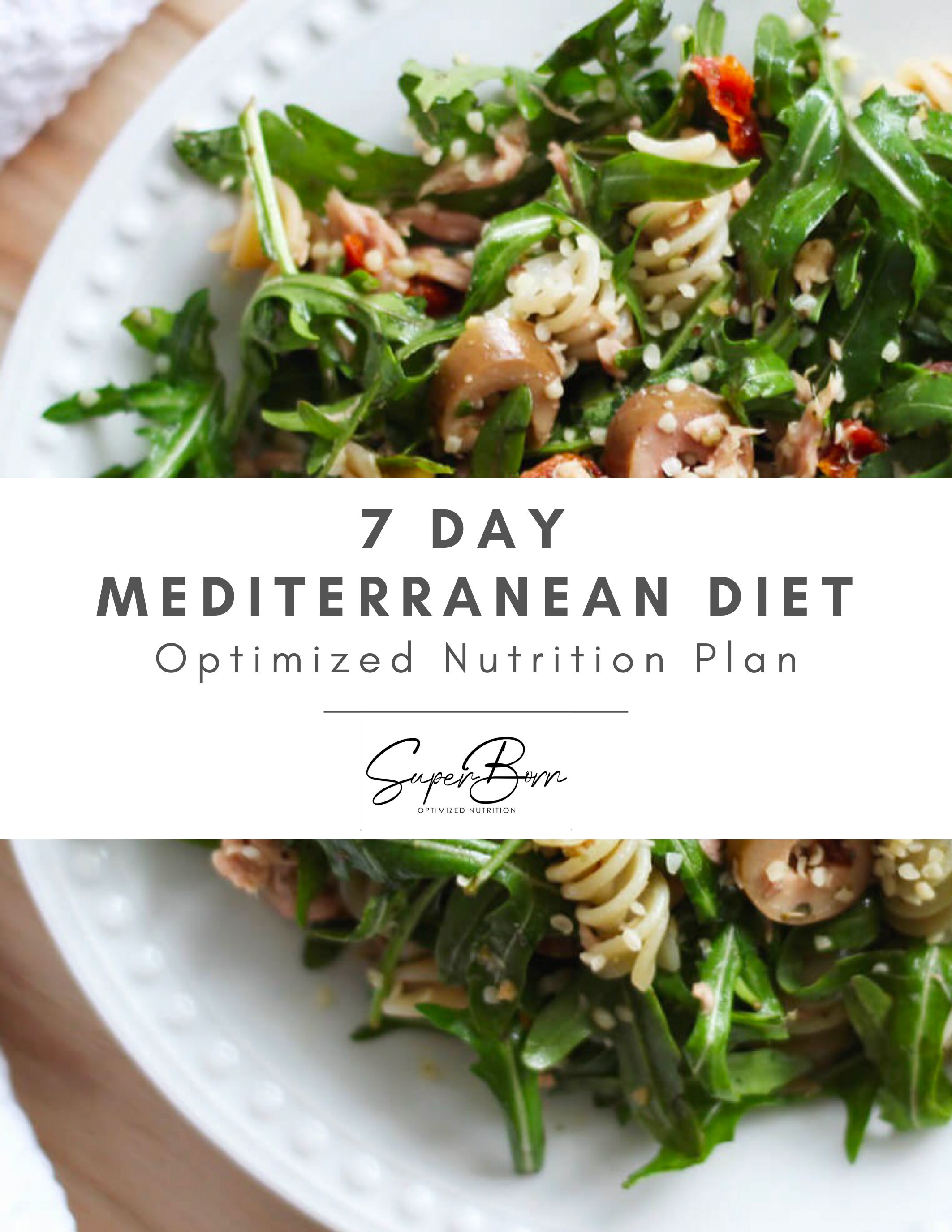 7 Day Mediterranean Diet Meal Plan (with Prep Guide), Fertility Care ...