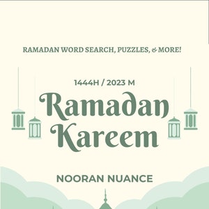 Islamic Word Search & Crossword Puzzle for All Ages | INSTANT DOWNLOAD